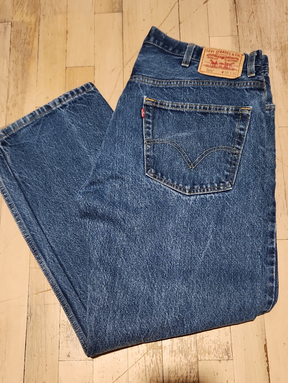 Levi's Men's 505 Regular Fit Jeans ⅔